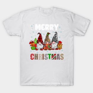 Merry Christmas Gnome Family Funny Xmas Tree Women Men Kids T-Shirt